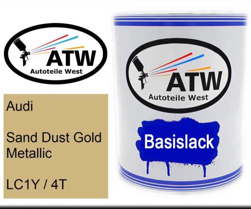 Audi, Sand Dust Gold Metallic, LC1Y / 4T: 1L Lackdose, von ATW Autoteile West.